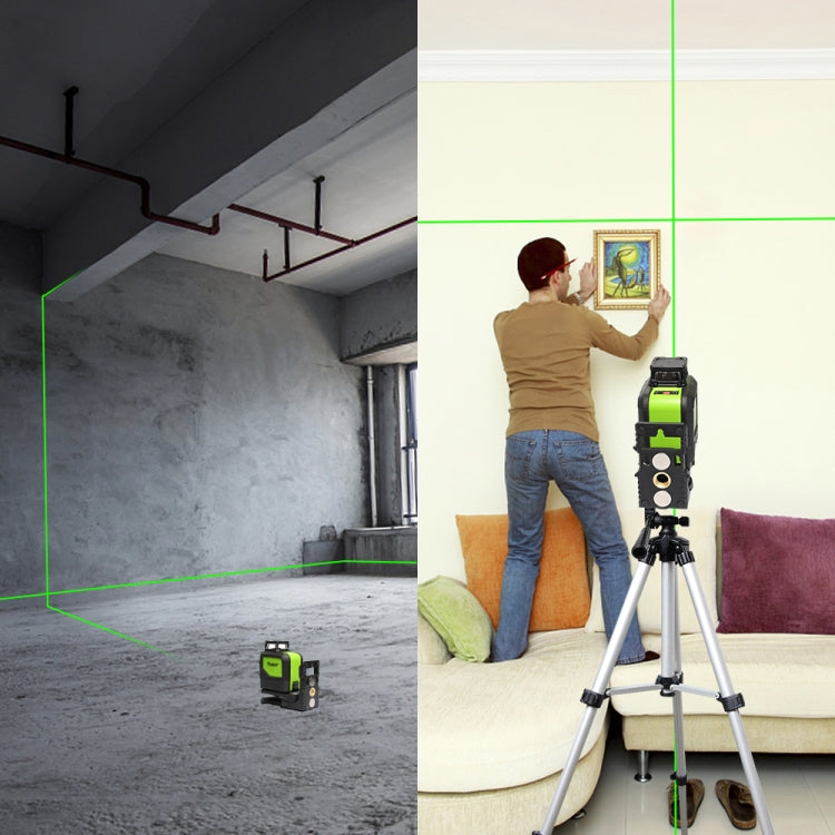 901CG H360 Degrees / V130 Degrees Laser Level Covering Walls and Floors 5 Line Green Beam IP54 Water / Dust proof(Green) - Laser Rangefinder by PMC Jewellery | Online Shopping South Africa | PMC Jewellery | Buy Now Pay Later Mobicred