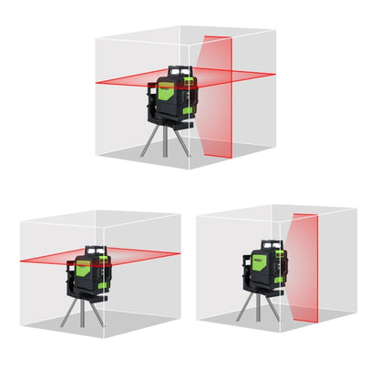 901CR H360 Degrees / V130 Degrees Laser Level Covering Walls and Floors 5 Line Red Beam IP54 Water / Dust proof(Red) - Laser Rangefinder by PMC Jewellery | Online Shopping South Africa | PMC Jewellery | Buy Now Pay Later Mobicred