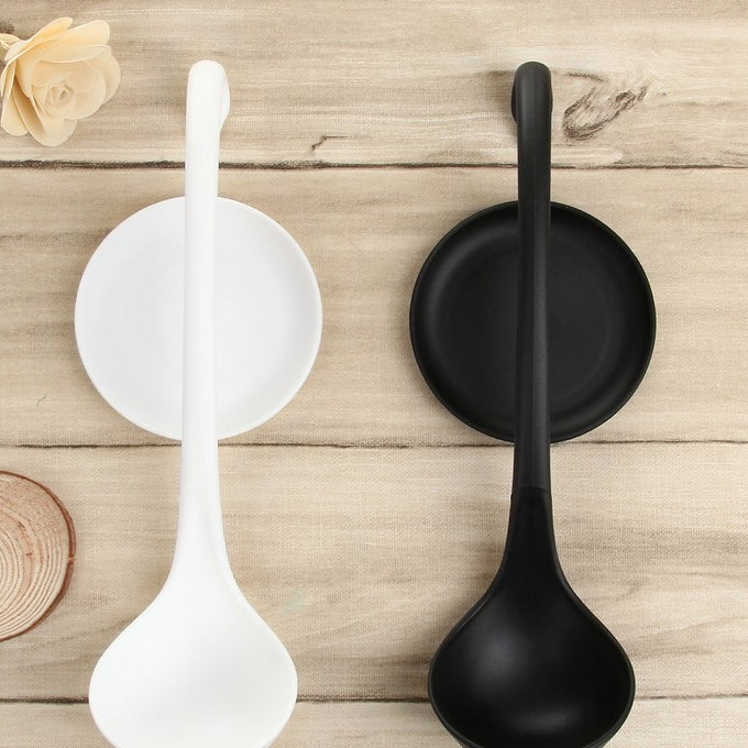 Stand Up Ladle Spoon with Tray for Home or Commercial Kitchen, Spoon Size: 28.5*8.2cm(White) - Gadgets by PMC Jewellery | Online Shopping South Africa | PMC Jewellery | Buy Now Pay Later Mobicred