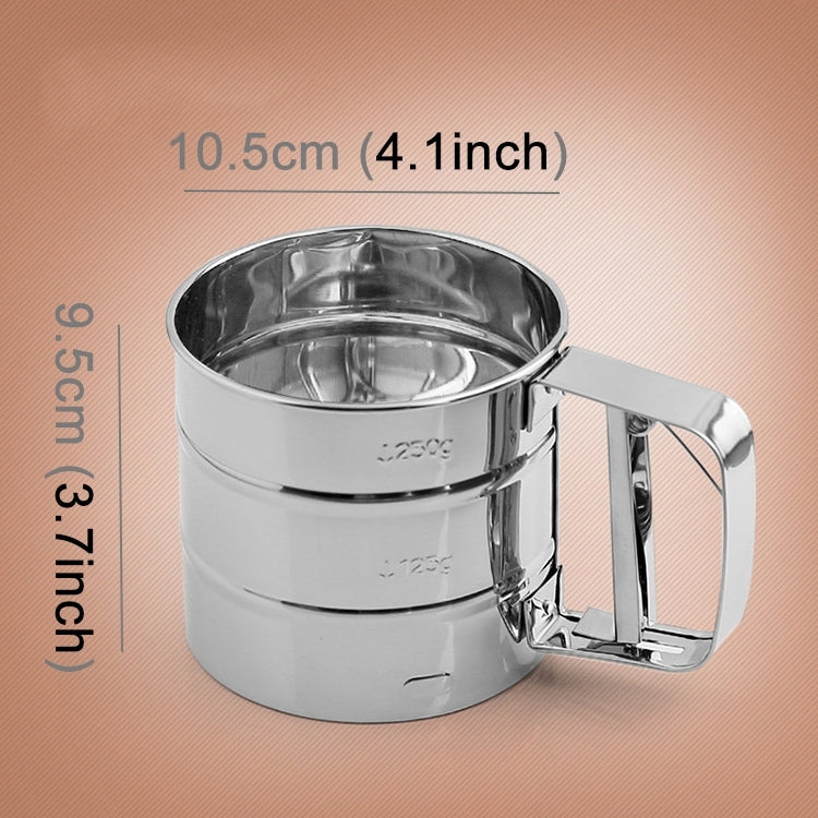 Manual Mesh Flour Sugar Powder Stainless Steel Hand Sifter Sieve Cup Baking Tool - Baking Pastry Tools by PMC Jewellery | Online Shopping South Africa | PMC Jewellery | Buy Now Pay Later Mobicred