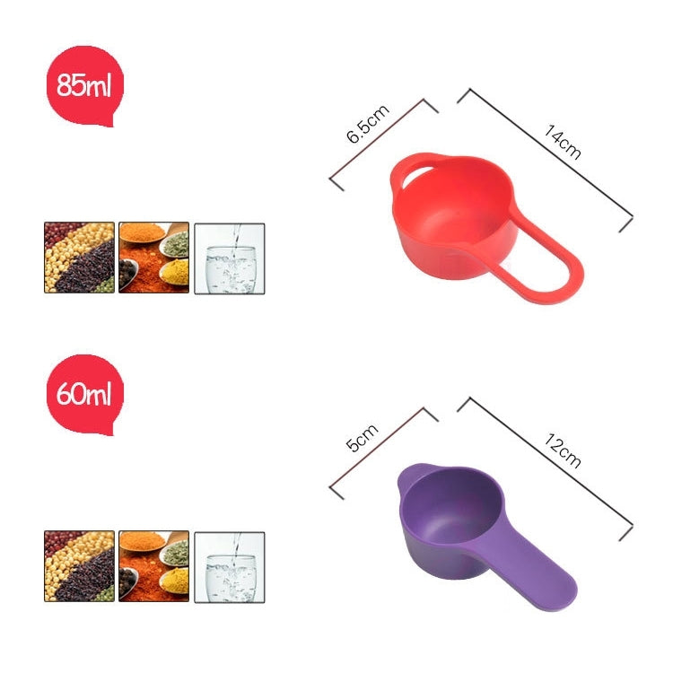 8 Pieces Set Creative Rainbow Salad Bowl Measuring Cup Measuring Spoon Kitchen Tools - Gadgets by PMC Jewellery | Online Shopping South Africa | PMC Jewellery | Buy Now Pay Later Mobicred