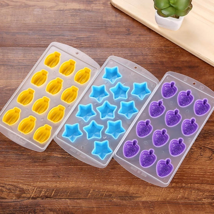 Banana Shaped Silicon Ice Cube Tray / Ice Mold Random Color - Food Molds by PMC Jewellery | Online Shopping South Africa | PMC Jewellery | Buy Now Pay Later Mobicred