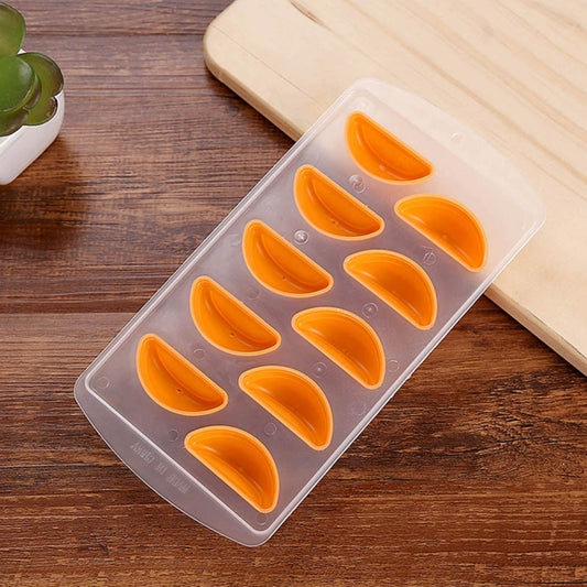 Orange Shaped Silicon Ice Cube Tray / Ice Mold Random Color - Food Molds by PMC Jewellery | Online Shopping South Africa | PMC Jewellery | Buy Now Pay Later Mobicred