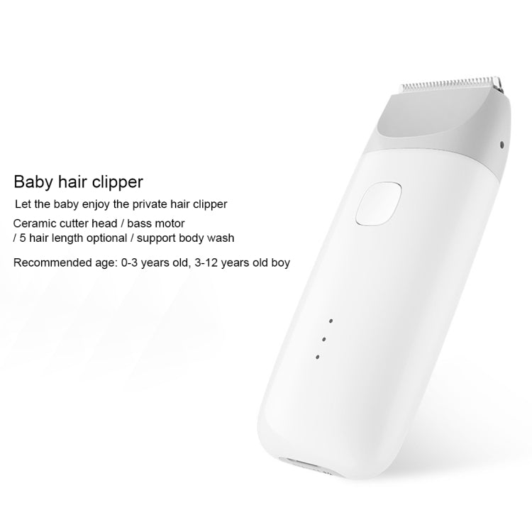 Original Xiaomi Mitu Rechargeable USB Electric Hair Shaver For Baby Haircut Machine(White) - Hair Trimmer by Xiaomi | Online Shopping South Africa | PMC Jewellery | Buy Now Pay Later Mobicred