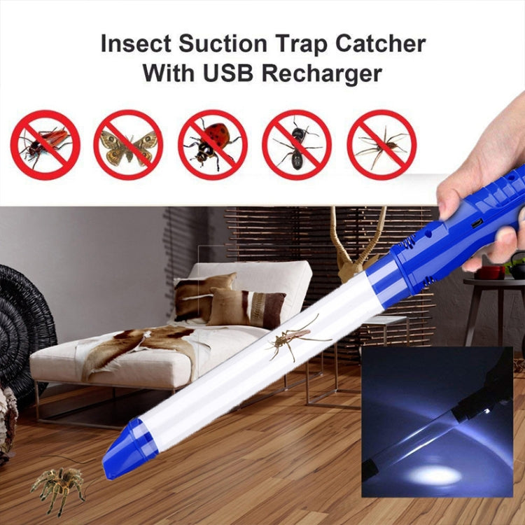 SK818 USB Charging Insects Bugs Suction Traps Electric Pest Spider Catcher with LED Light(Blue) - Other by PMC Jewellery | Online Shopping South Africa | PMC Jewellery | Buy Now Pay Later Mobicred