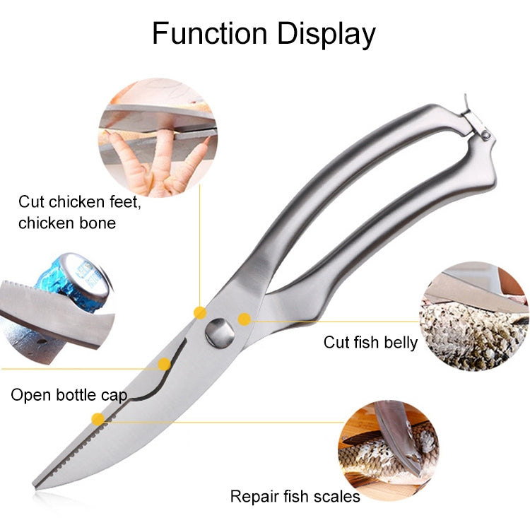 10 inch Kitchen Poultry Fish Chicken Bone Stainless Steel Cutter Cook Gadget Shear, Gift Box Package - Scissors by PMC Jewellery | Online Shopping South Africa | PMC Jewellery | Buy Now Pay Later Mobicred