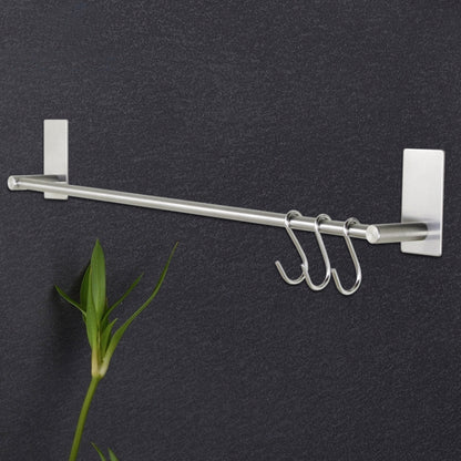 Stainless Steel Single Rod Towel Shelf Bathroom Non-perforated Storage Rack, Size: 700x62x90mm - Shelves by PMC Jewellery | Online Shopping South Africa | PMC Jewellery | Buy Now Pay Later Mobicred