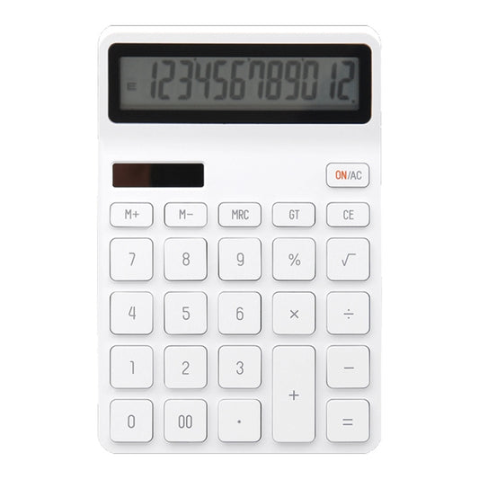 Original Xiaomi Youpin LEMO Rice Calculator 12-bit LED Display ABS Material 6 Degree Angle(White) - Calculator by Xiaomi | Online Shopping South Africa | PMC Jewellery