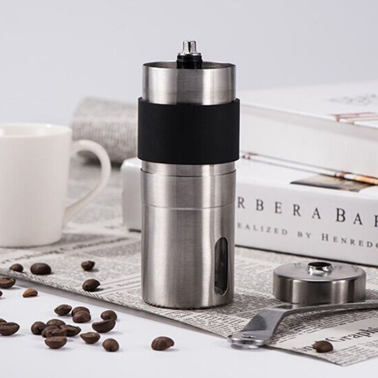 Portable Conical Burr Mill Manual Stainless Steel Hand Crank Coffee Bean Grinder with Silicone Ring, Capacity: 40g - Coffee Tools by PMC Jewellery | Online Shopping South Africa | PMC Jewellery | Buy Now Pay Later Mobicred