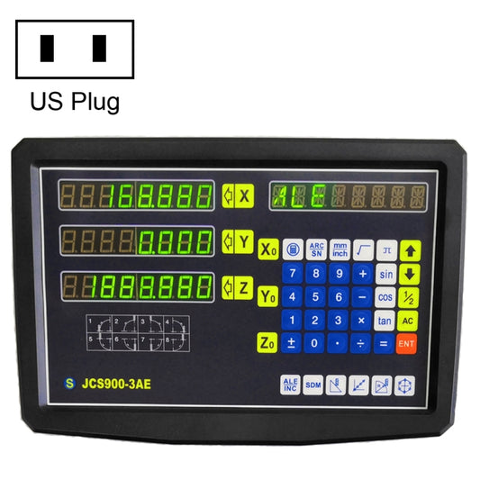 JCS900-3AE Three Axes Digital Readout Display Milling Lathe Machine, US Plug - Digital Multimeter by PMC Jewellery | Online Shopping South Africa | PMC Jewellery | Buy Now Pay Later Mobicred