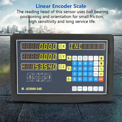 JCS900-3AE Three Axes Digital Readout Display Milling Lathe Machine, EU Plug - Digital Multimeter by PMC Jewellery | Online Shopping South Africa | PMC Jewellery