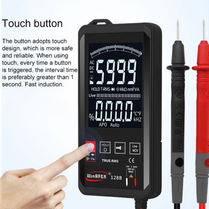 HY128C Color Screen Ultra-thin Touch Smart Digital Multimeter Fully Automatic High Precision True Effective Value Multimeter - Digital Multimeter by PMC Jewellery | Online Shopping South Africa | PMC Jewellery | Buy Now Pay Later Mobicred