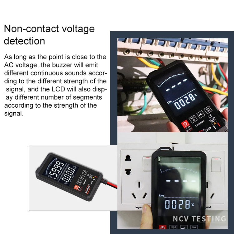 HY128A Conventional Screen Ultra-thin Touch Smart Digital Multimeter Fully Automatic High Precision True Effective Value Multimeter - Digital Multimeter by PMC Jewellery | Online Shopping South Africa | PMC Jewellery