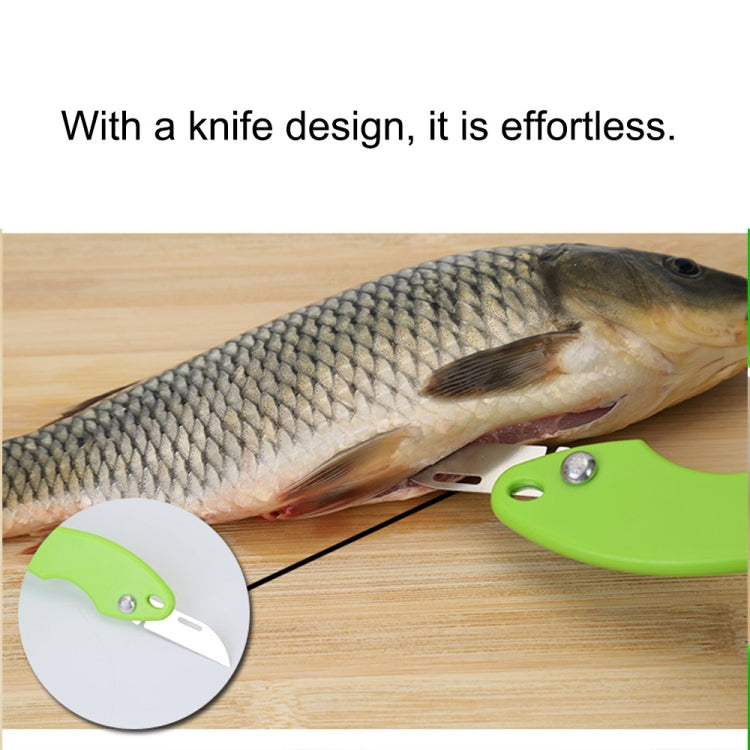 2 PCS Kitchen Essential Fish Scraper Fish Scale Planing Knife with Cover (Green) - Gadgets by PMC Jewellery | Online Shopping South Africa | PMC Jewellery | Buy Now Pay Later Mobicred