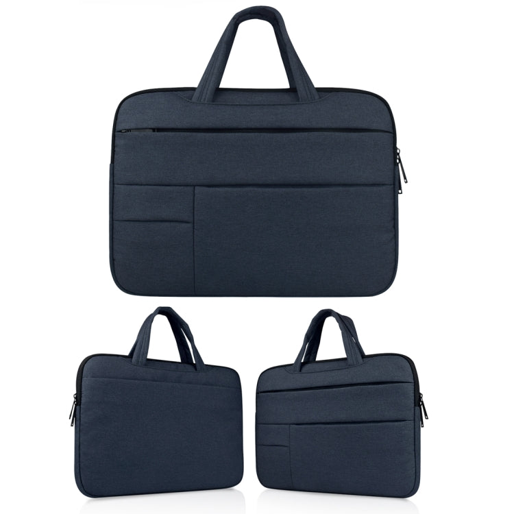 Universal Multiple Pockets Wearable Oxford Cloth Soft Portable Leisurely Handle Laptop Tablet Bag, For 12 inch and Below Macbook, Samsung, Lenovo, Sony, DELL Alienware, CHUWI, ASUS, HP (navy) - 12.1 inch by PMC Jewellery | Online Shopping South Africa | PMC Jewellery | Buy Now Pay Later Mobicred