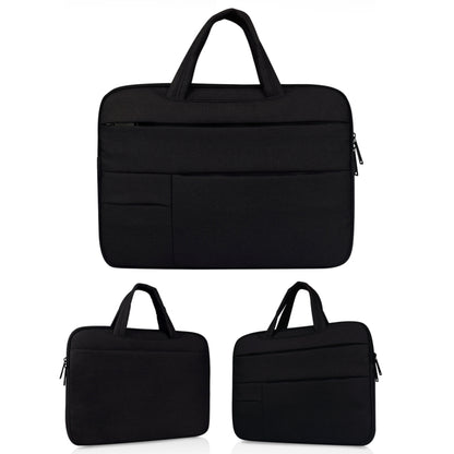 Universal Multiple Pockets Wearable Oxford Cloth Soft Portable Leisurely Handle Laptop Tablet Bag, For 14 inch and Below Macbook, Samsung, Lenovo, Sony, DELL Alienware, CHUWI, ASUS, HP (Black) - 15 inch by PMC Jewellery | Online Shopping South Africa | PMC Jewellery | Buy Now Pay Later Mobicred