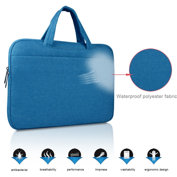 Universal Multiple Pockets Wearable Oxford Cloth Soft Portable Leisurely Handle Laptop Tablet Bag, For 14 inch and Below Macbook, Samsung, Lenovo, Sony, DELL Alienware, CHUWI, ASUS, HP (Black) - 15 inch by PMC Jewellery | Online Shopping South Africa | PMC Jewellery | Buy Now Pay Later Mobicred