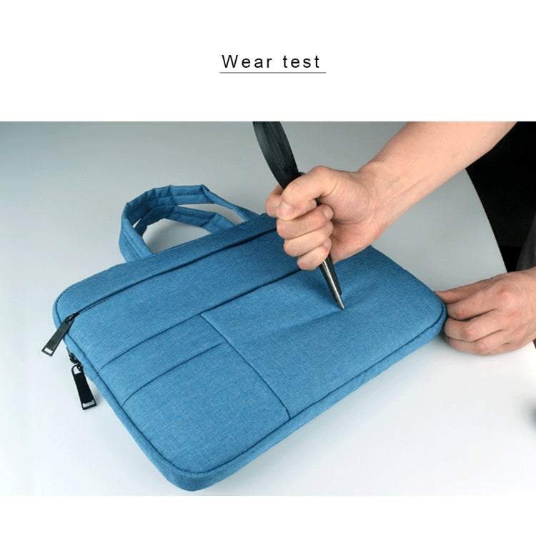 Universal Multiple Pockets Wearable Oxford Cloth Soft Portable Leisurely Handle Laptop Tablet Bag, For 14 inch and Below Macbook, Samsung, Lenovo, Sony, DELL Alienware, CHUWI, ASUS, HP (Black) - 15 inch by PMC Jewellery | Online Shopping South Africa | PMC Jewellery | Buy Now Pay Later Mobicred