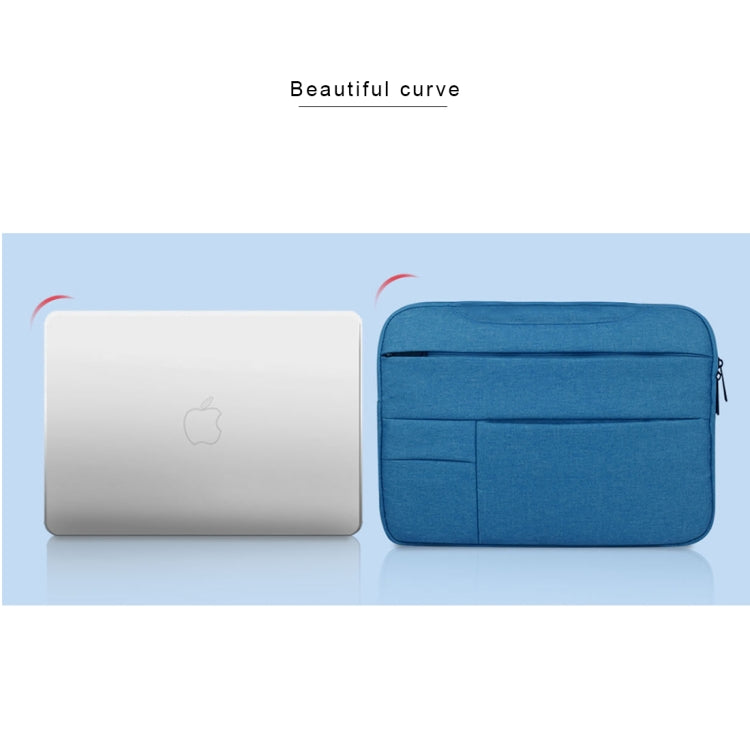 Universal Multiple Pockets Wearable Oxford Cloth Soft Portable Leisurely Handle Laptop Tablet Bag, For 14 inch and Below Macbook, Samsung, Lenovo, Sony, DELL Alienware, CHUWI, ASUS, HP (navy) - 15 inch by PMC Jewellery | Online Shopping South Africa | PMC Jewellery | Buy Now Pay Later Mobicred