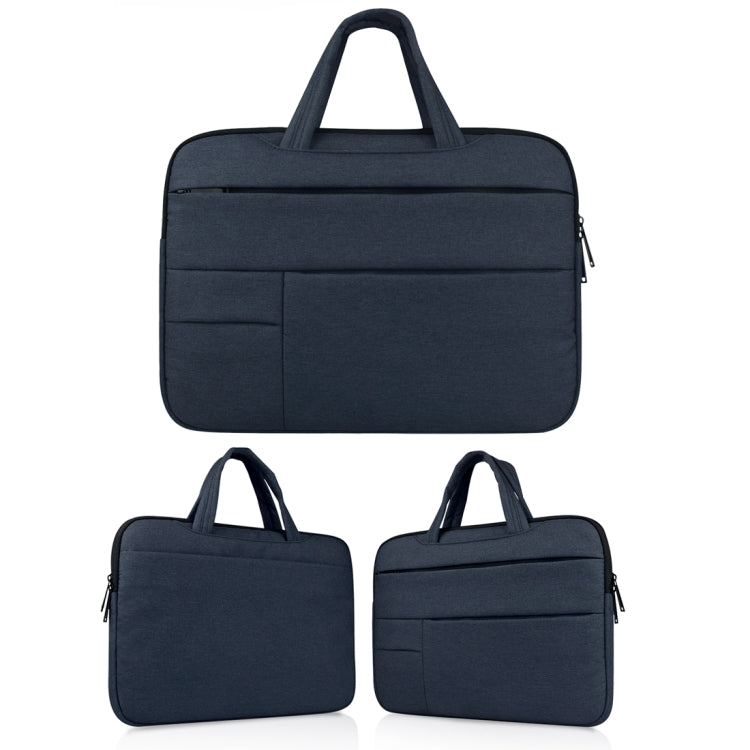 Universal Multiple Pockets Wearable Oxford Cloth Soft Portable Leisurely Handle Laptop Tablet Bag, For 15.6 inch and Below Macbook, Samsung, Lenovo, Sony, DELL Alienware, CHUWI, ASUS, HP (navy) - 15.6 - 17 inch by PMC Jewellery | Online Shopping South Africa | PMC Jewellery | Buy Now Pay Later Mobicred