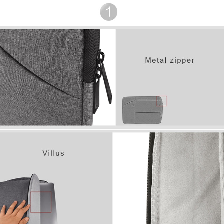 Universal Multiple Pockets Wearable Oxford Cloth Soft Portable Simple Business Laptop Tablet Bag, For 15.6 inch and Below Macbook, Samsung, Lenovo, Sony, DELL Alienware, CHUWI, ASUS, HP (Light Grey) - 15.6 - 17 inch by PMC Jewellery | Online Shopping South Africa | PMC Jewellery | Buy Now Pay Later Mobicred