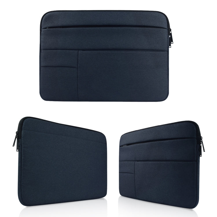 Universal Multiple Pockets Wearable Oxford Cloth Soft Portable Leisurely Laptop Tablet Bag, For 15.6 inch and Below Macbook, Samsung, Lenovo, Sony, DELL Alienware, CHUWI, ASUS, HP (navy) - 15.6 - 17 inch by PMC Jewellery | Online Shopping South Africa | PMC Jewellery | Buy Now Pay Later Mobicred