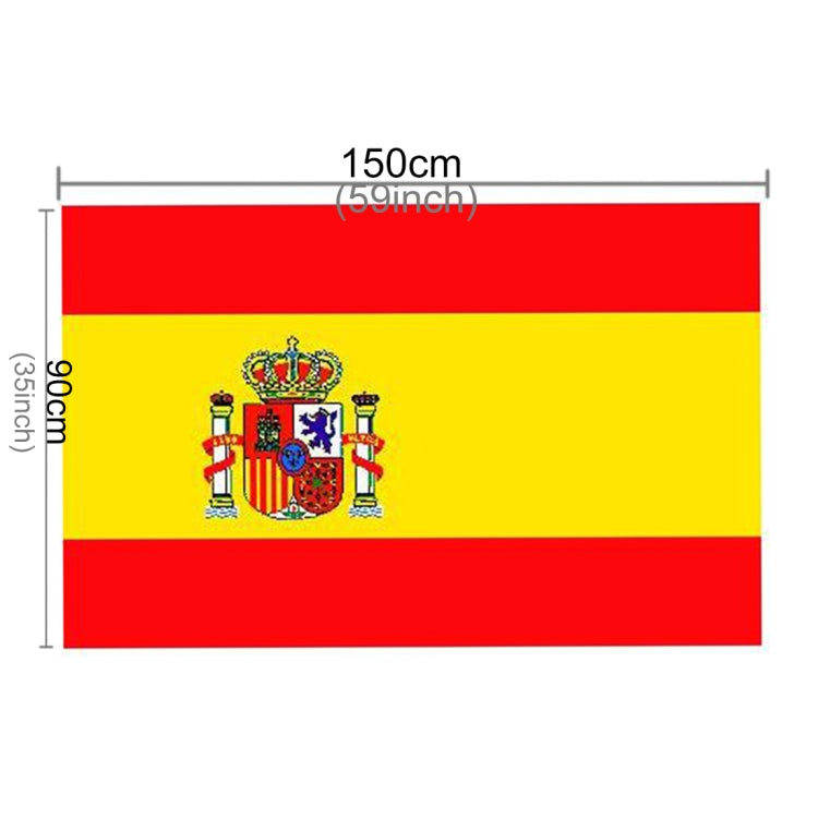 Polyester Material Spain Flag, Size: 150*90cm - Flags & Banners by PMC Jewellery | Online Shopping South Africa | PMC Jewellery