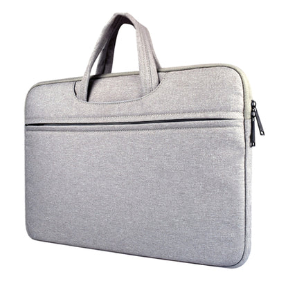 Breathable Wear-resistant Shoulder Handheld Zipper Laptop Bag, For 12 inch and Below Macbook, Samsung, Lenovo, Sony, DELL Alienware, CHUWI, ASUS, HP(Grey) - 12.1 inch by PMC Jewellery | Online Shopping South Africa | PMC Jewellery | Buy Now Pay Later Mobicred