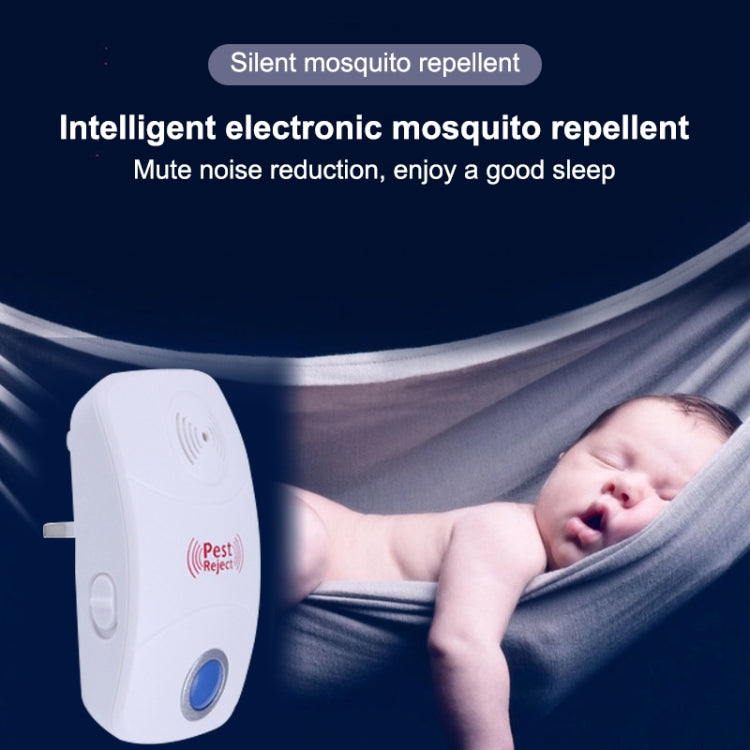 Electronic Ultrasonic Mosquito Rat Pest Control Repeller with LED Light, US Plug, AC90V-250V(White) - Repellents by PMC Jewellery | Online Shopping South Africa | PMC Jewellery | Buy Now Pay Later Mobicred