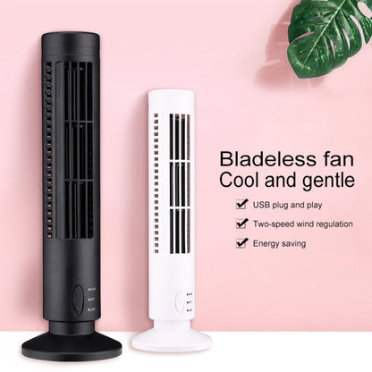 Tower Type USB Electric Fan Leafless Air-conditioning Fan(Black) - Electric Fans by PMC Jewellery | Online Shopping South Africa | PMC Jewellery