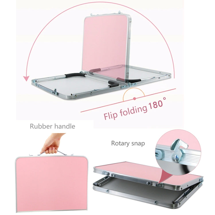 Rubber Mat Adjustable Portable Laptop Table Folding Stand Computer Reading Desk Bed Tray (Pink) - Laptop Stand by PMC Jewellery | Online Shopping South Africa | PMC Jewellery | Buy Now Pay Later Mobicred