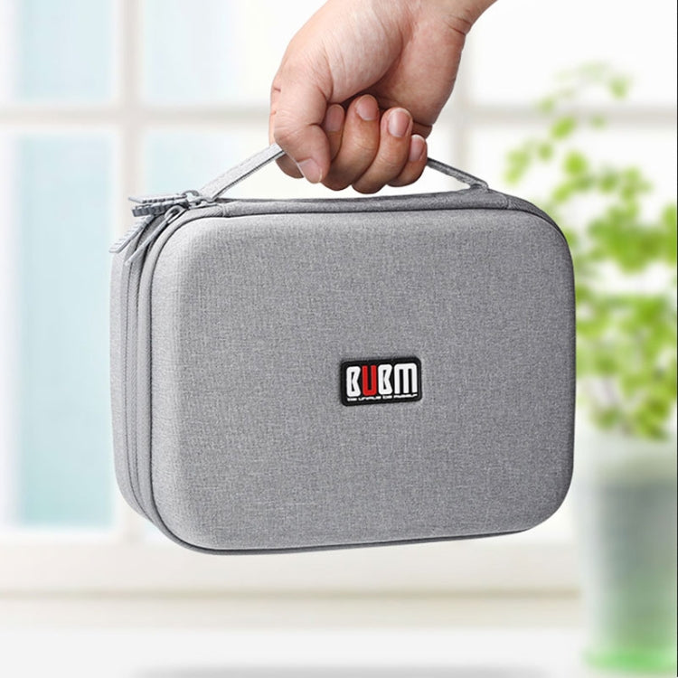 BUBM Multi-function Headphone Charger Data Cable Digital Storage Bag, Size:25x20x8cm(Grey) - Digital Storage Bag by BUBM | Online Shopping South Africa | PMC Jewellery | Buy Now Pay Later Mobicred