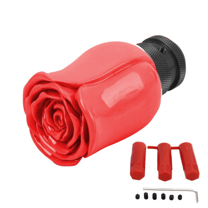 Rose Flower Shaped Universal Vehicle Car Manual Automatic Gear Shift Knob (Red) - Shift Knob by PMC Jewellery | Online Shopping South Africa | PMC Jewellery