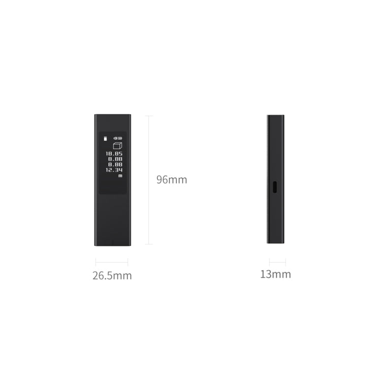 Original Xiaomi Youpin DUKA LS5 Touch Screen High-precision Infrared Laser Rangefinder (Black) - Laser Rangefinder by Xiaomi | Online Shopping South Africa | PMC Jewellery | Buy Now Pay Later Mobicred