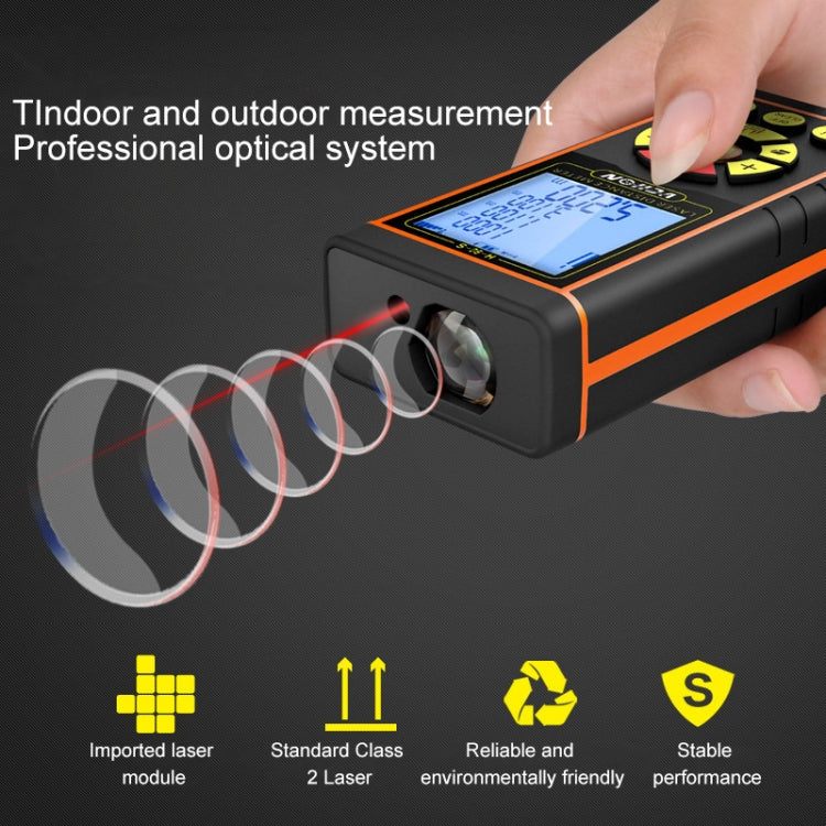 VCHON 40m Handheld Rechargeable Voice Laser Rangefinder High Precision Infrared Room Measuring Instrument Electronic Laser Ruler - Laser Rangefinder by PMC Jewellery | Online Shopping South Africa | PMC Jewellery | Buy Now Pay Later Mobicred