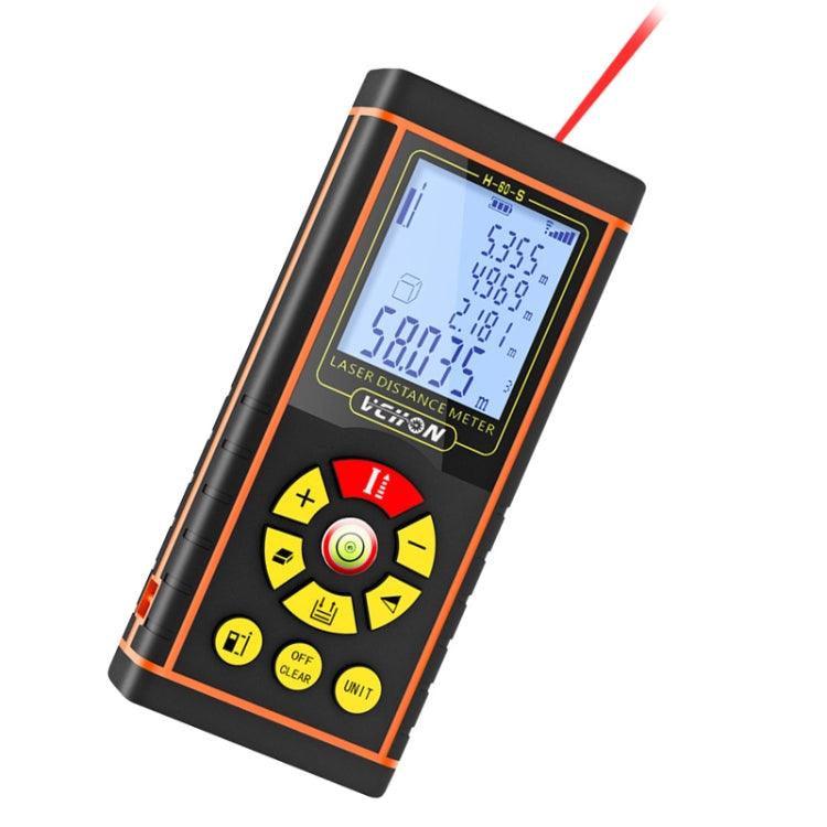 VCHON 120m Handheld Rechargeable Voice Laser Rangefinder High Precision Infrared Room Measuring Instrument Electronic Laser Ruler - Laser Rangefinder by PMC Jewellery | Online Shopping South Africa | PMC Jewellery | Buy Now Pay Later Mobicred