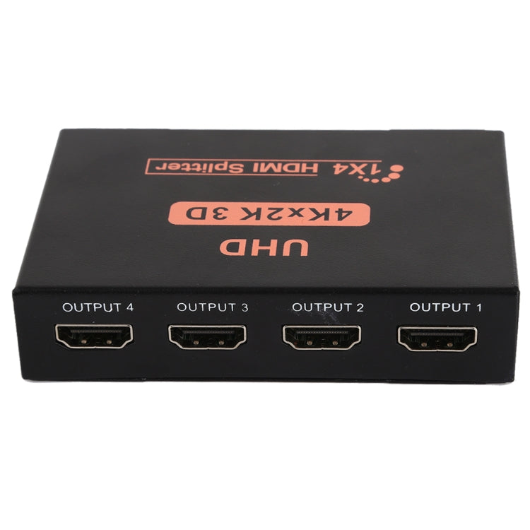 CY10 UHD 4K x 2K 3D 1 x 4 HDMI Splitter(Black) - Splitter by PMC Jewellery | Online Shopping South Africa | PMC Jewellery | Buy Now Pay Later Mobicred