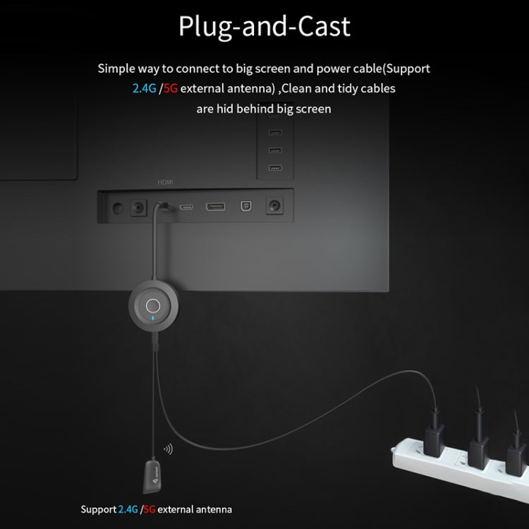 AnyCast R8 2.4G Wireless WiFi Display Dongle Receiver 1080P HDMI TV Stick for Google Chromecast - Wireless Display Dongle by PMC Jewellery | Online Shopping South Africa | PMC Jewellery | Buy Now Pay Later Mobicred