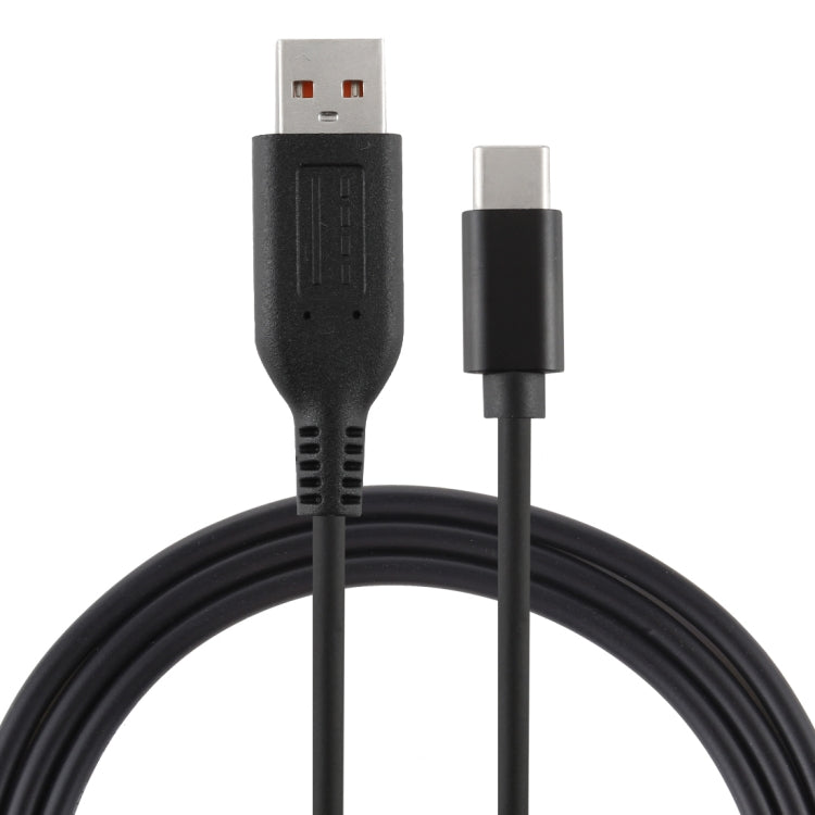 Yoga 3 Interface to Type-C / USB-C Male Power Adapter Charger Cable for Lenovo Yoga 3, Length: About 1.8m (Black) - For Lenovo by PMC Jewellery | Online Shopping South Africa | PMC Jewellery | Buy Now Pay Later Mobicred