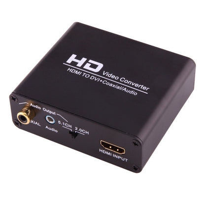 NEWKENG X5 HDMI to DVI with Audio 3.5mm Coaxial Output Video Converter, US Plug - Converter by PMC Jewellery | Online Shopping South Africa | PMC Jewellery | Buy Now Pay Later Mobicred