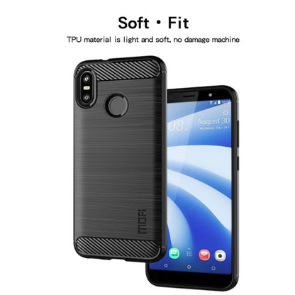 MOFI Brushed Texture Carbon Fiber Soft TPU Case for HTC U12 Life(Blue) - HTC by MOFI | Online Shopping South Africa | PMC Jewellery | Buy Now Pay Later Mobicred