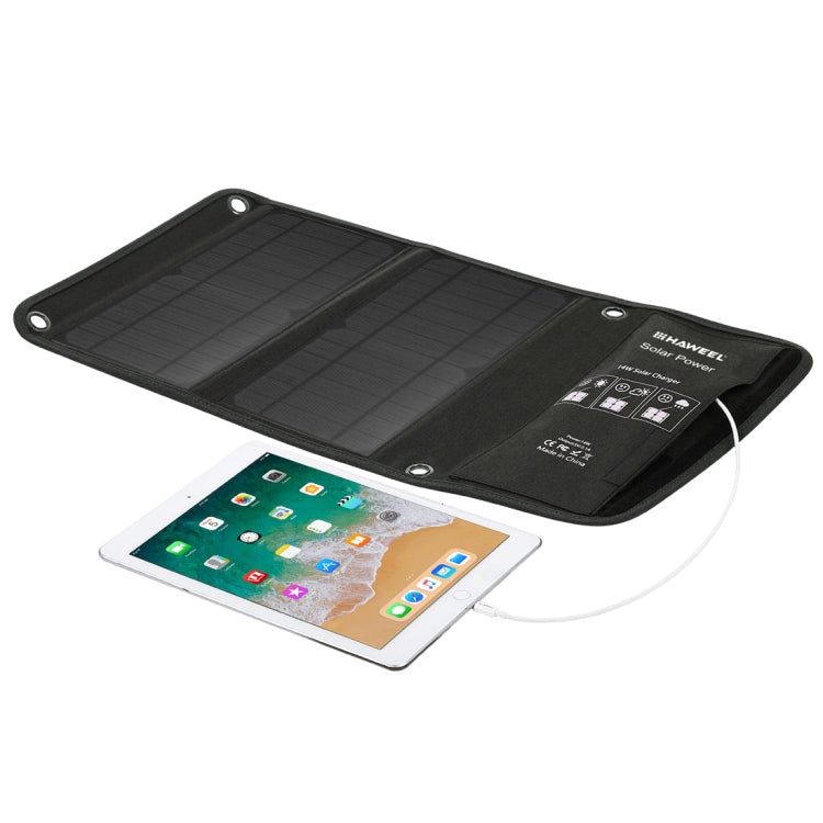 HAWEEL 14W Foldable Solar Panel Charger with 5V / 2.4A Max Dual USB Ports - Charger by HAWEEL | Online Shopping South Africa | PMC Jewellery