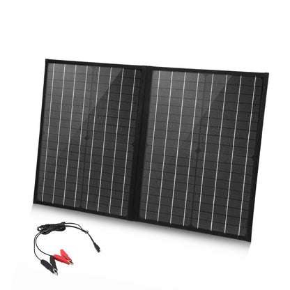 HAWEEL 50W Foldable Solar Panel Charger Travel Folding Bag(Black) - Charger by HAWEEL | Online Shopping South Africa | PMC Jewellery | Buy Now Pay Later Mobicred