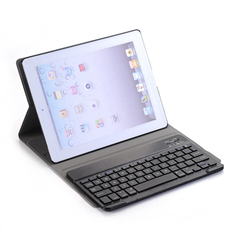 A02 for iPad 4 / 3 / 2 Universal Ultra-thin ABS Horizontal Flip Tablet Case + Bluetooth Keyboard(Black) - Universal by PMC Jewellery | Online Shopping South Africa | PMC Jewellery | Buy Now Pay Later Mobicred