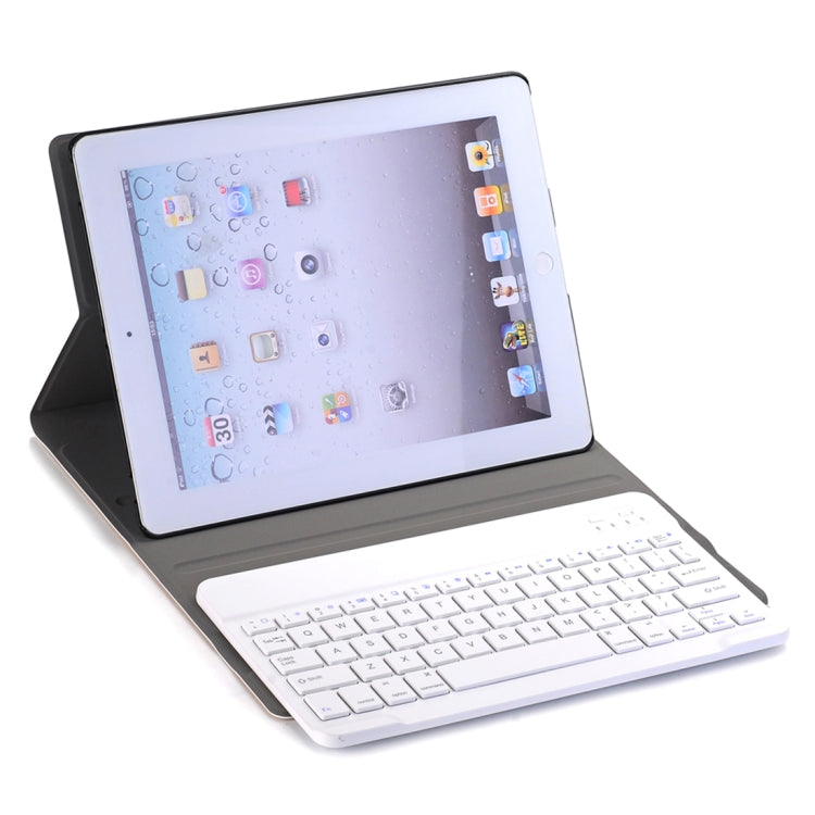 A02 for iPad 4 / 3 / 2 Universal Ultra-thin ABS Horizontal Flip Tablet Case + Bluetooth Keyboard(Rose Gold) - Universal by PMC Jewellery | Online Shopping South Africa | PMC Jewellery | Buy Now Pay Later Mobicred