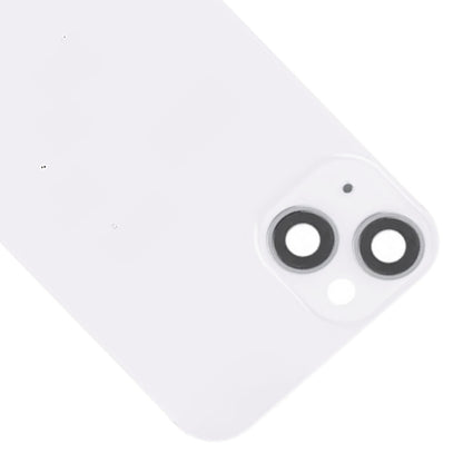 For iPhone 14 Glass Battery Back Cover with Flash Bracket + Wireless Charging Module(White) - Back Cover by PMC Jewellery | Online Shopping South Africa | PMC Jewellery | Buy Now Pay Later Mobicred