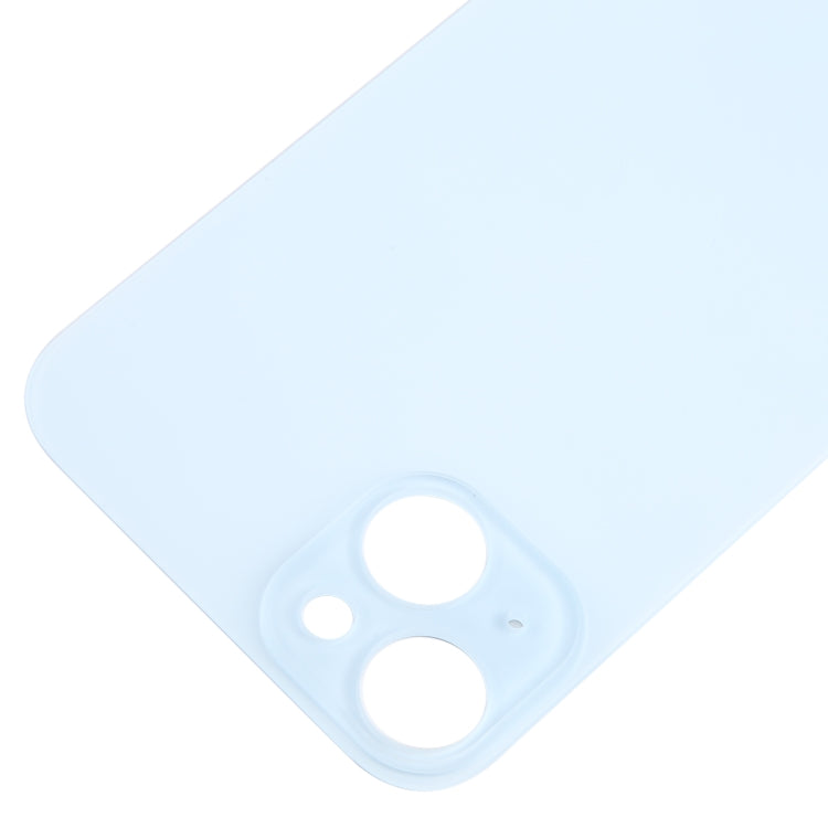 For iPhone 15 Plus Easy Replacement Big Camera Hole Glass Back Battery Cover(Blue) - Back Cover by PMC Jewellery | Online Shopping South Africa | PMC Jewellery