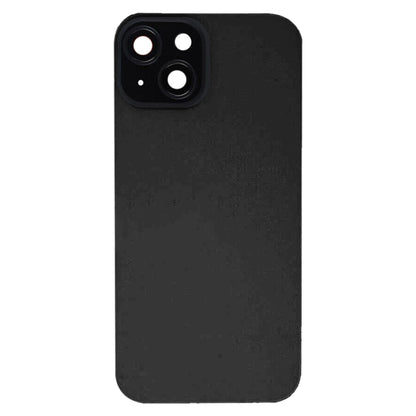 For iPhone 15 Glass Battery Back Cover with Flash Bracket + Wireless Charging Module(Black) - Back Cover by PMC Jewellery | Online Shopping South Africa | PMC Jewellery | Buy Now Pay Later Mobicred