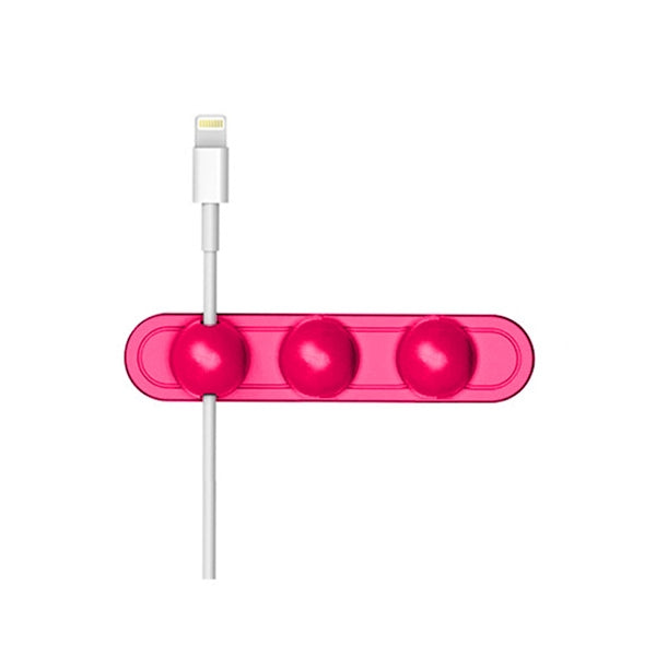 Magnetic Wire Take-up Cable Winder Magnetic Holder Desktop Storage(Rose Red) - Cable Organizer by PMC Jewellery | Online Shopping South Africa | PMC Jewellery | Buy Now Pay Later Mobicred