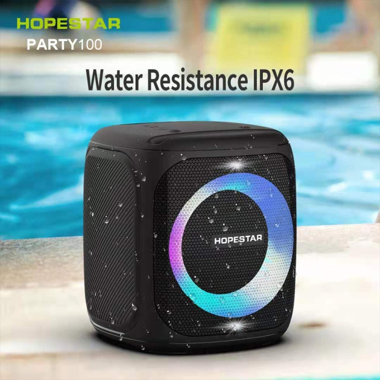 HOPESTAR Party100 Bluetooth 5.0 Portable Waterproof Wireless Bluetooth Speaker with Mobile Charging Function (Black) - Desktop Speaker by HOPESTAR | Online Shopping South Africa | PMC Jewellery | Buy Now Pay Later Mobicred